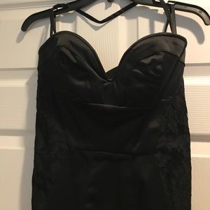 Black Bebe midi dress